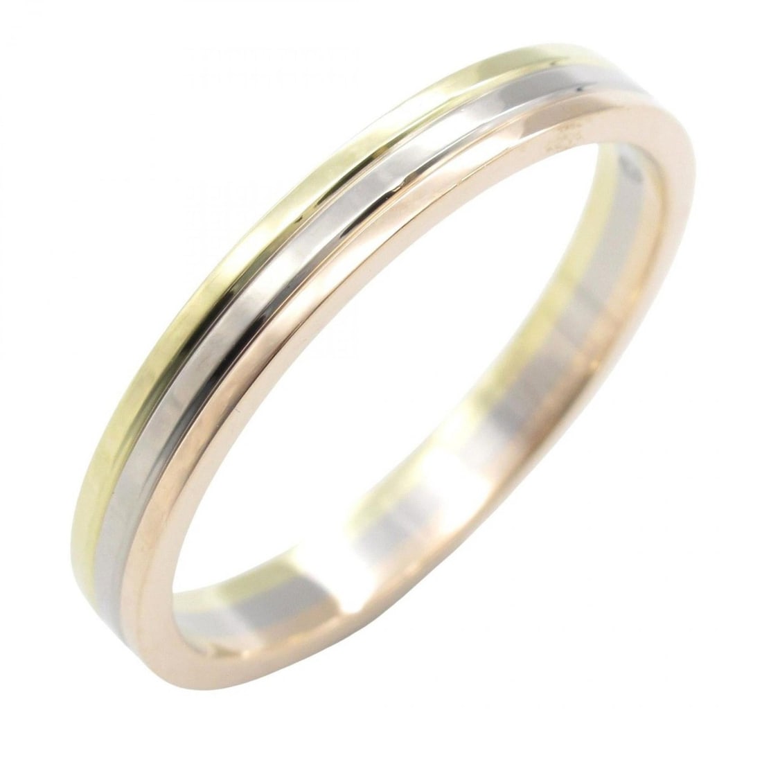 Cartier Three-Gold Wedding Ring, Jewelry, 18K Yellow Gold, White Pink Men's and Women's, Gold Silver: --- Catalog ---Category: SizeJP Size: 26US Size: 12.5Category: DesignType: Band ringColor: Gold, SilverGender: MenMaterial: Pink gold (18K), White gold (18K), Yellow gold (18K)Category: GeneralBrand: