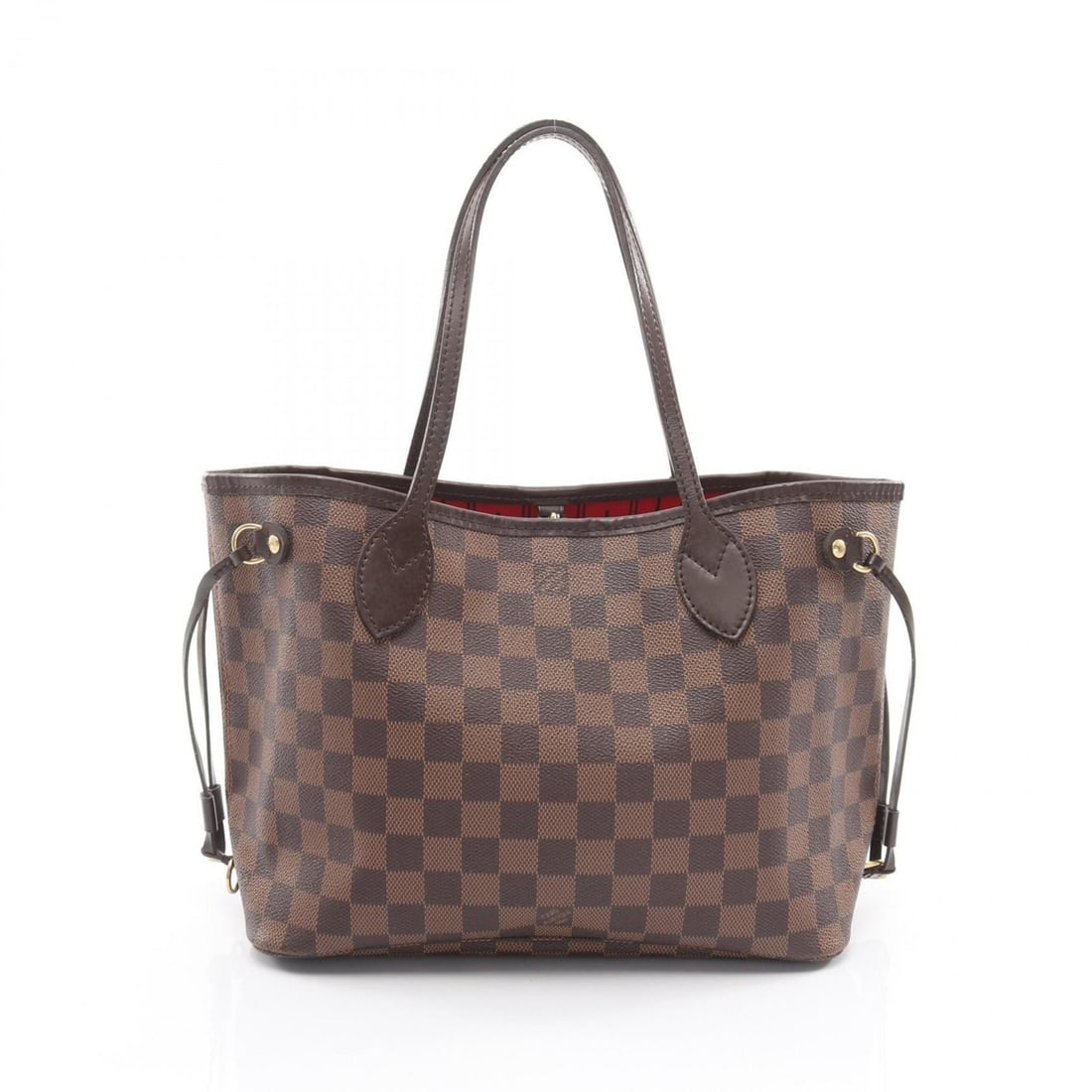 Louis Vuitton Neverfull PM Tote Bag, Coated Canvas and Leather with Damier Finish, Brown, Women's,: --- Catalog ---Category: SizeSize (HxWxD): 22cm x 29cm x 12.5cm / 8.66'' x 11.41'' x 4.92''Category: DesignType: Tote bagColor: Brown, Damier Canvas, EbeneGender: WomenMaterial: Coated canvas , Leathe