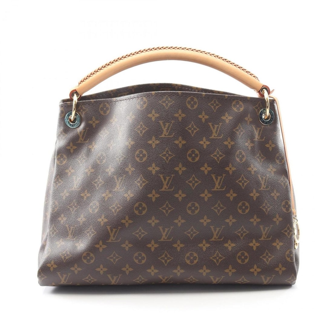 Louis Vuitton Artsy MM Shoulder Bag, Coated Canvas and Leather, Monogram, Women's, Brown, M40249 (1 of 10)