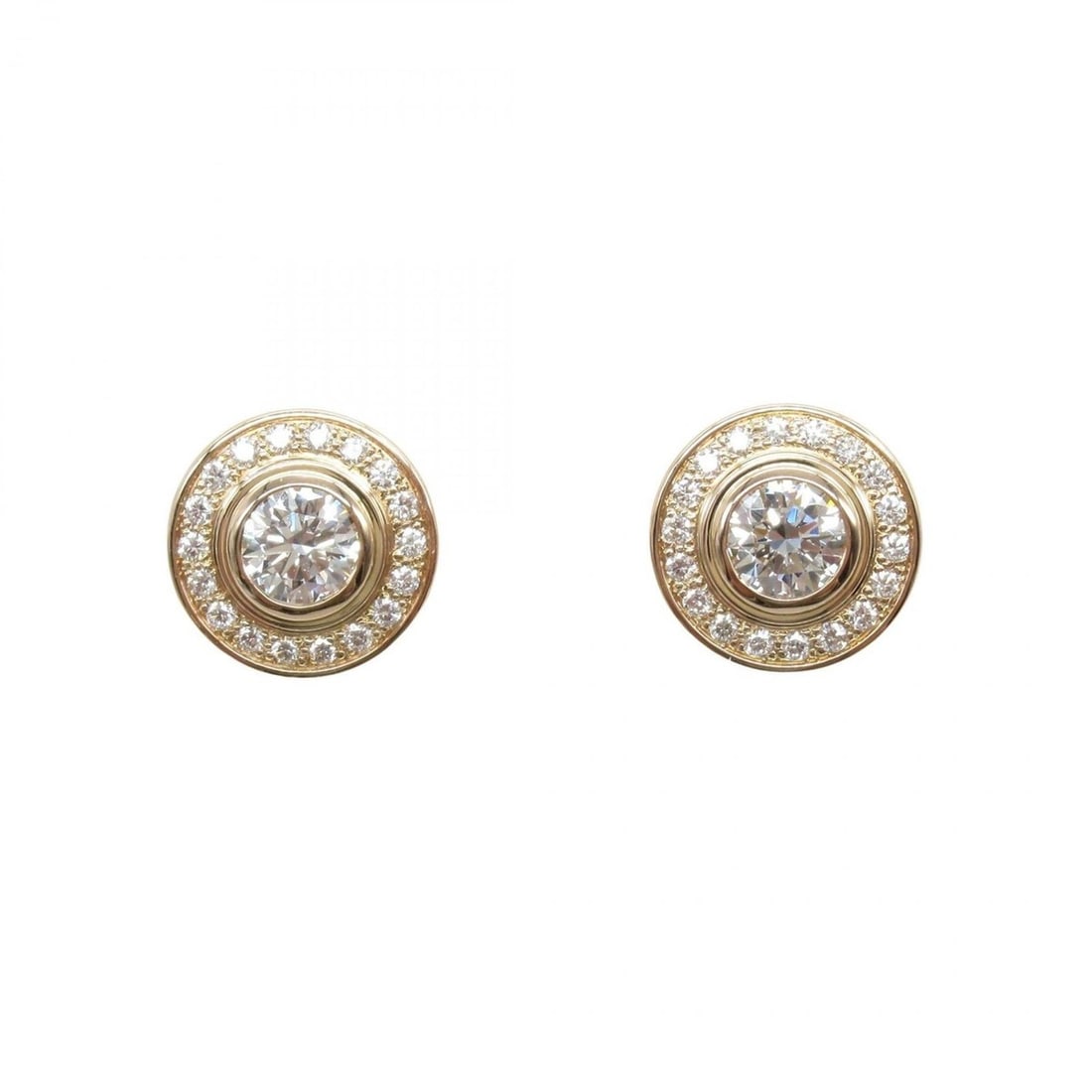 Cartier D'Amour Earrings in 18K Pink Gold with Diamonds, Women's, and Clear (1 of 14)