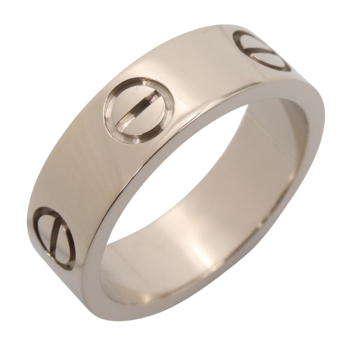 Cartier Love Ring, 18K White Gold, Women's, Silver, B4084700: --- Catalog ---Category: SizeJP Size: 10.5US Size: 5.5Category: DesignType: Band ringColor: SilverGender: WomenMaterial: White gold (18K)Category: GeneralMPN: B4084700Brand: Cartier--- Item List ---Se