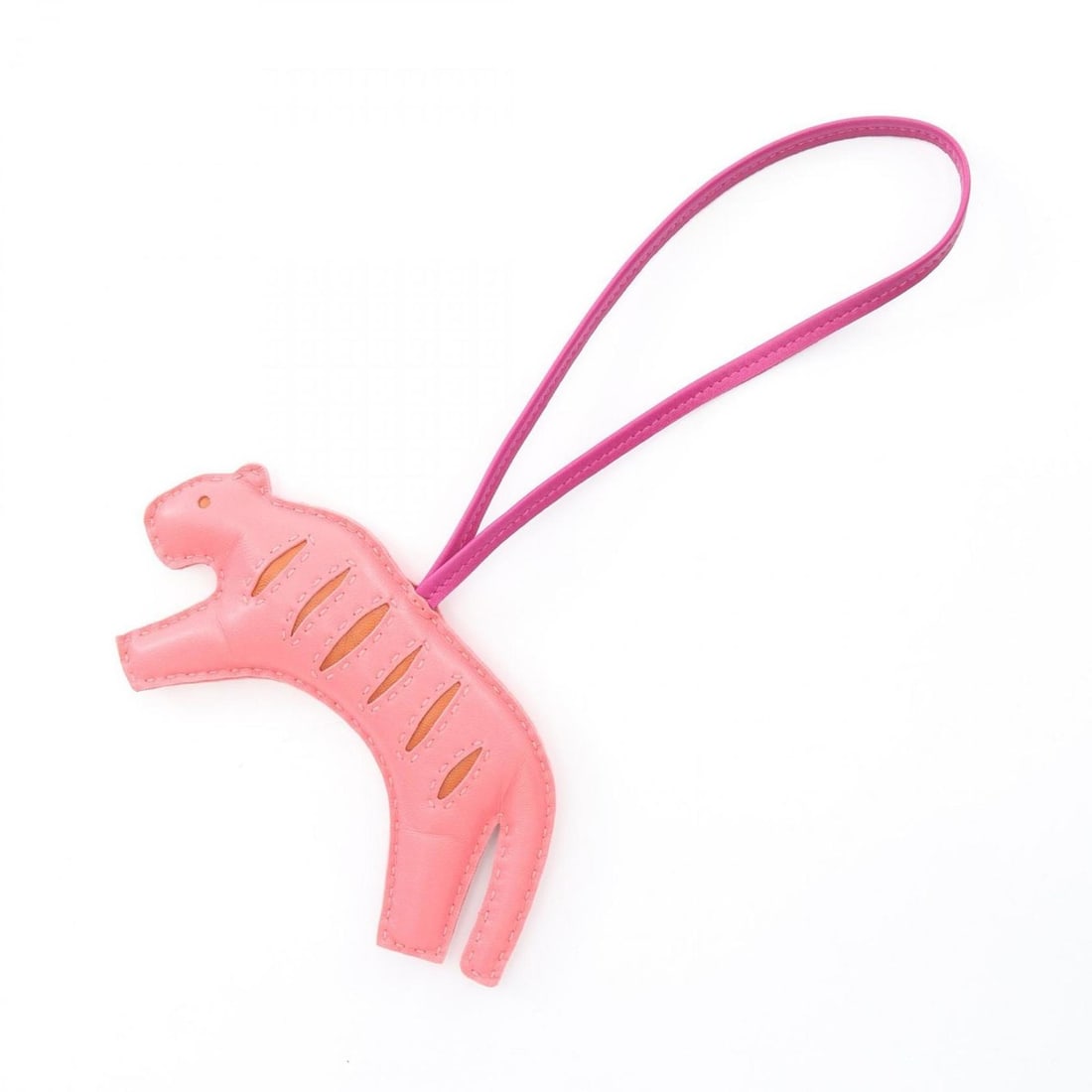 Hermes Hermès Lulu charm accessory, leather Anjo Milo Milo, women's, pink multicolor (1 of 8)