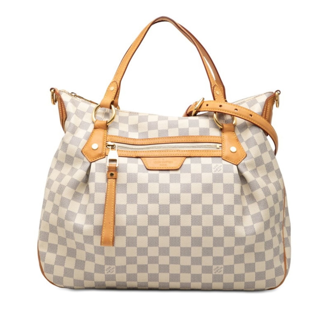 Louis Vuitton Damier Azur Evora MM Handbag/Shoulder Bag 2WAY N41133 White Leather Women's LOUIS: --- Catalog ---Category: SizeSize (HxWxD): 33cm x 40cm x 10cm / 12.99'' x 15.74'' x 3.93''Category: DesignType: Handbag, Shoulder bagColor: WhiteGender: WomenMaterial: PVC , Leather Category: GeneralB