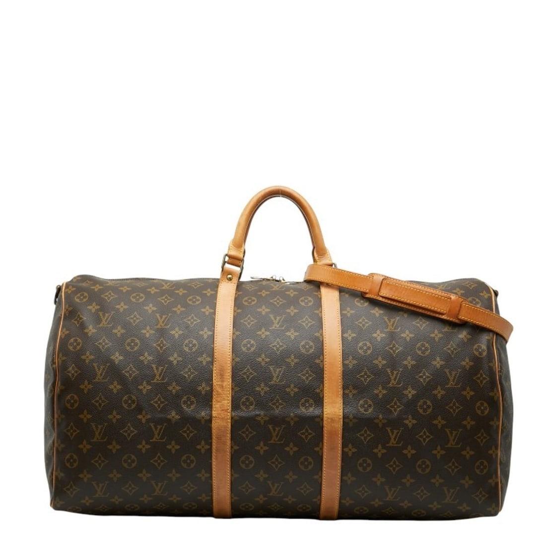 Louis Vuitton Monogram Keepall Bandouliere 60 Boston/Shoulder Bag, 2-Way, M41412, Brown Leather, (1 of 12)