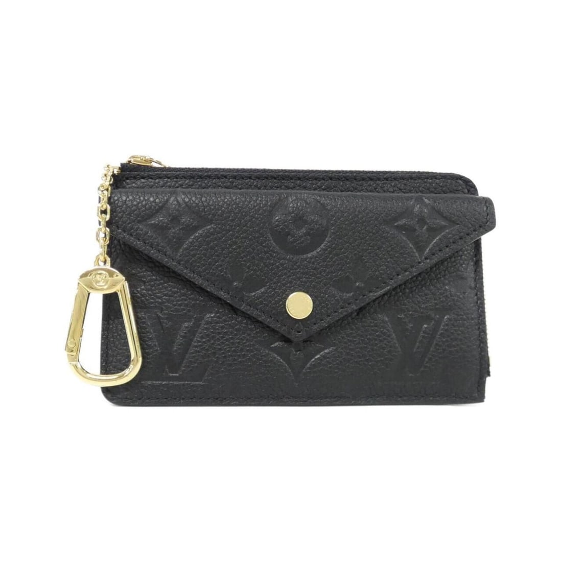 Louis Vuitton Monogram Empreinte Porte Carte Recto Verso M69421 Coin & Business Card Holder/Card: --- Catalog ---Category: DesignType: Business card caseColor: BlackGender: Women,MenMaterial: Leather Leather/Fur Type: Calf leatherCategory: GeneralLine: Monogram EmpreinteBrand: Louis VuittonCategor