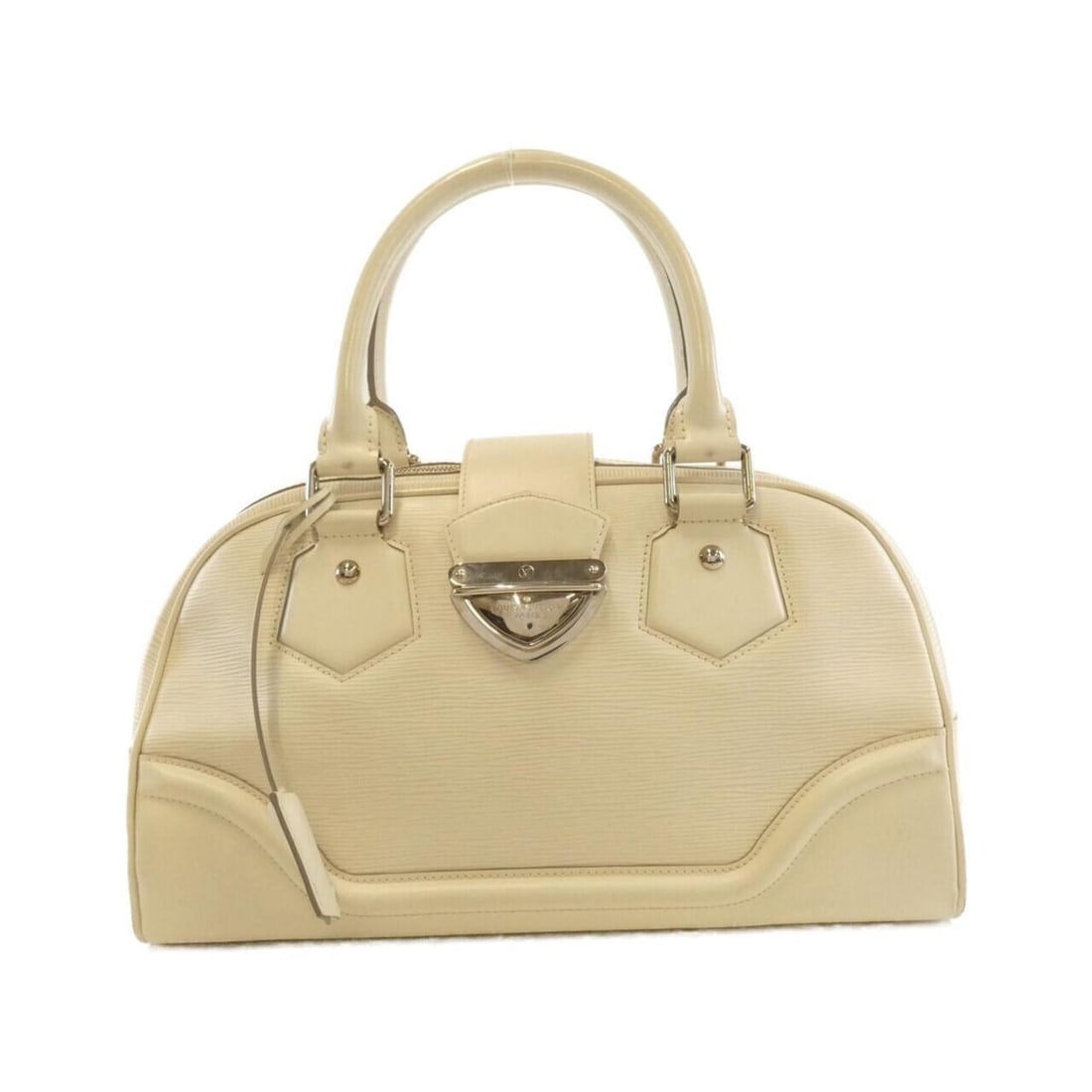 Louis Vuitton Epi Bowling Montaigne GM M5931J Handbag: --- Catalog ---Category: SizeWeight: 1.14kg / 2.51lb.Size (HxWxD): 23cm x 36cm x 17cm / 9.05'' x 14.17'' x 6.69''Handle Length: 42cm / 16.53''Category: DesignType: HandbagColor: LV Off WhiteGender: