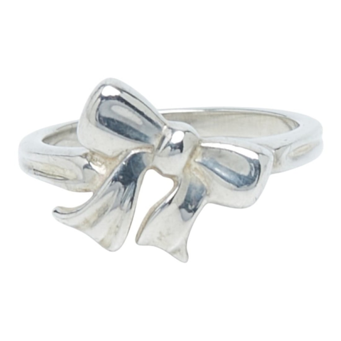 Tiffany & Co. Ribbon Ring, SV925 Silver, Women's: --- Catalog ---Category: SizeJP Size: 9.5US Size: 5Category: DesignColor: SilverGender: WomenMaterial: Silver 925Category: GeneralBrand: Tiffany--- Item List ---Section: ConditionRanking: Rank B Used