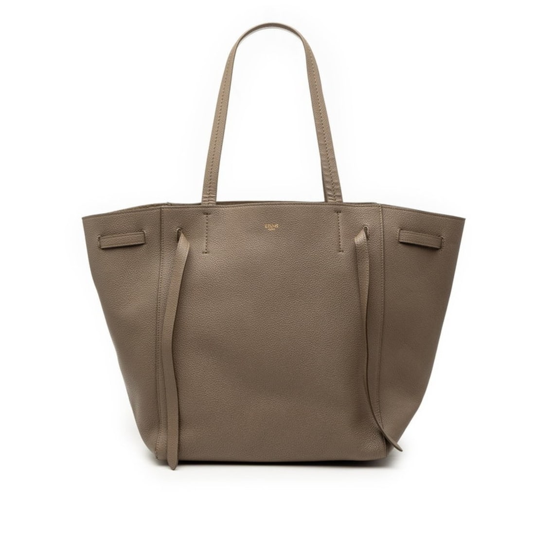 Celine Cabas Phantom Small Tote/Shoulder Bag 189023TNI.18TP Gray Leather Women's CELINE (1 of 17)