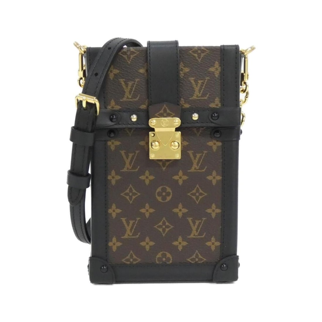 Louis Vuitton Monogram Pochette Trunk Vertical M63913 Shoulder Bag: --- Catalog ---Category: SizeWeight: 340g / 11.99oz.Size (HxWxD): 18cm x 12cm x 4cm / 7.08'' x 4.72'' x 1.57''Strap Length: 113cm - 123cm / 44.48'' - 48.42''Category: DesignType: Pochette, Shoulder ba