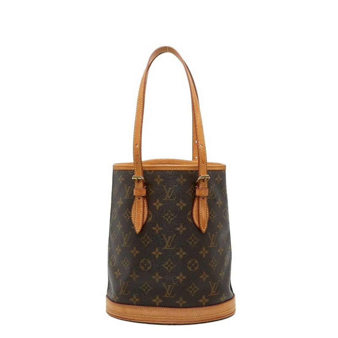 Louis Vuitton Monogram Petite Bucket PM Tote Bag/Shoulder Bag M42238 Brown Leather Women's LOUIS: --- Catalog ---Category: SizeSize (HxWxD): 26cm x 23cm x 16cm / 10.23'' x 9.05'' x 6.29''Category: DesignType: Shoulder bag, Tote bagColor: BrownGender: WomenMaterial: PVC Category: GeneralMPN: M42238