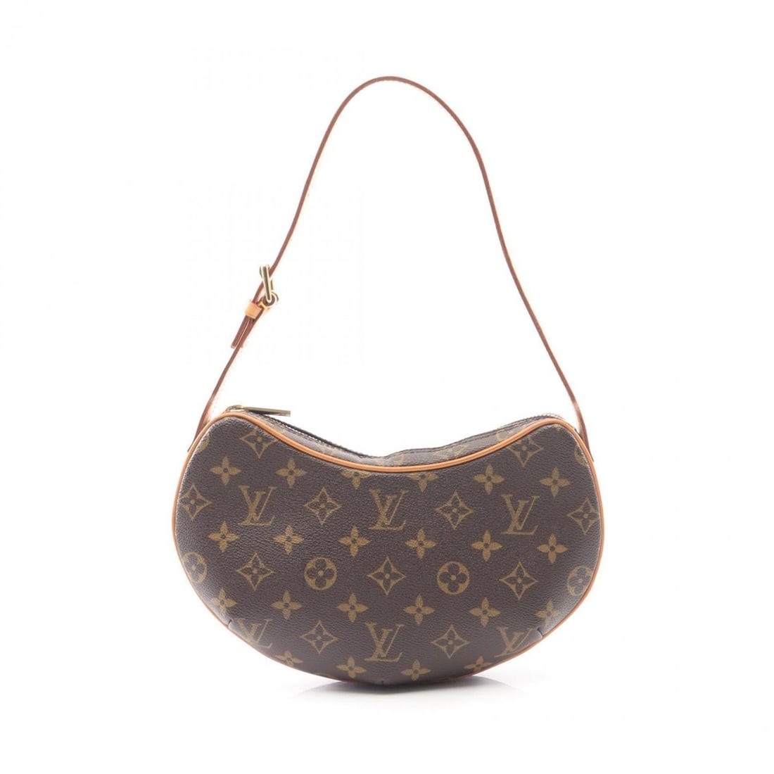 Louis Vuitton Pochette Croissant Shoulder Bag, Coated Canvas and Leather, Monogram, Women's, Brown,: --- Catalog ---Category: SizeSize (HxWxD): 14cm x 26cm x 6cm / 5.51'' x 10.23'' x 2.36''Category: DesignType: Pochette, Shoulder bagColor: BrownGender: WomenMaterial: Coated canvas , Leather Category: