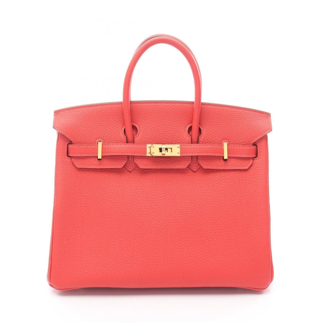 Hermes Birkin 25 Handbag, Leather Togo, Women's, Red (1 of 10)