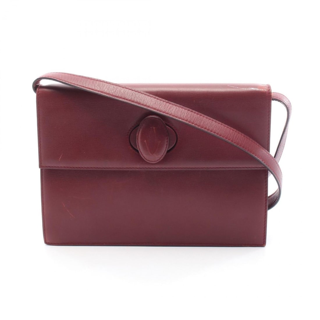 Cartier Must Line Shoulder Bag, Leather, Women's, Bordeaux (1 of 10)