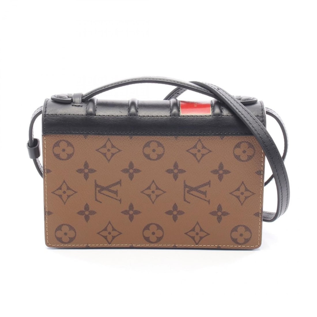 Louis Vuitton Book Wallet Shoulder Bag, Coated Canvas and Leather, Monogram Reverse, Women's, Brown: --- Catalog ---Category: SizeSize (HxWxD): 13cm x 20cm x 3.5cm / 5.11'' x 7.87'' x 1.37''Category: DesignType: Shoulder bagColor: Black, BrownGender: WomenMaterial: Coated canvas , Leather Category: G