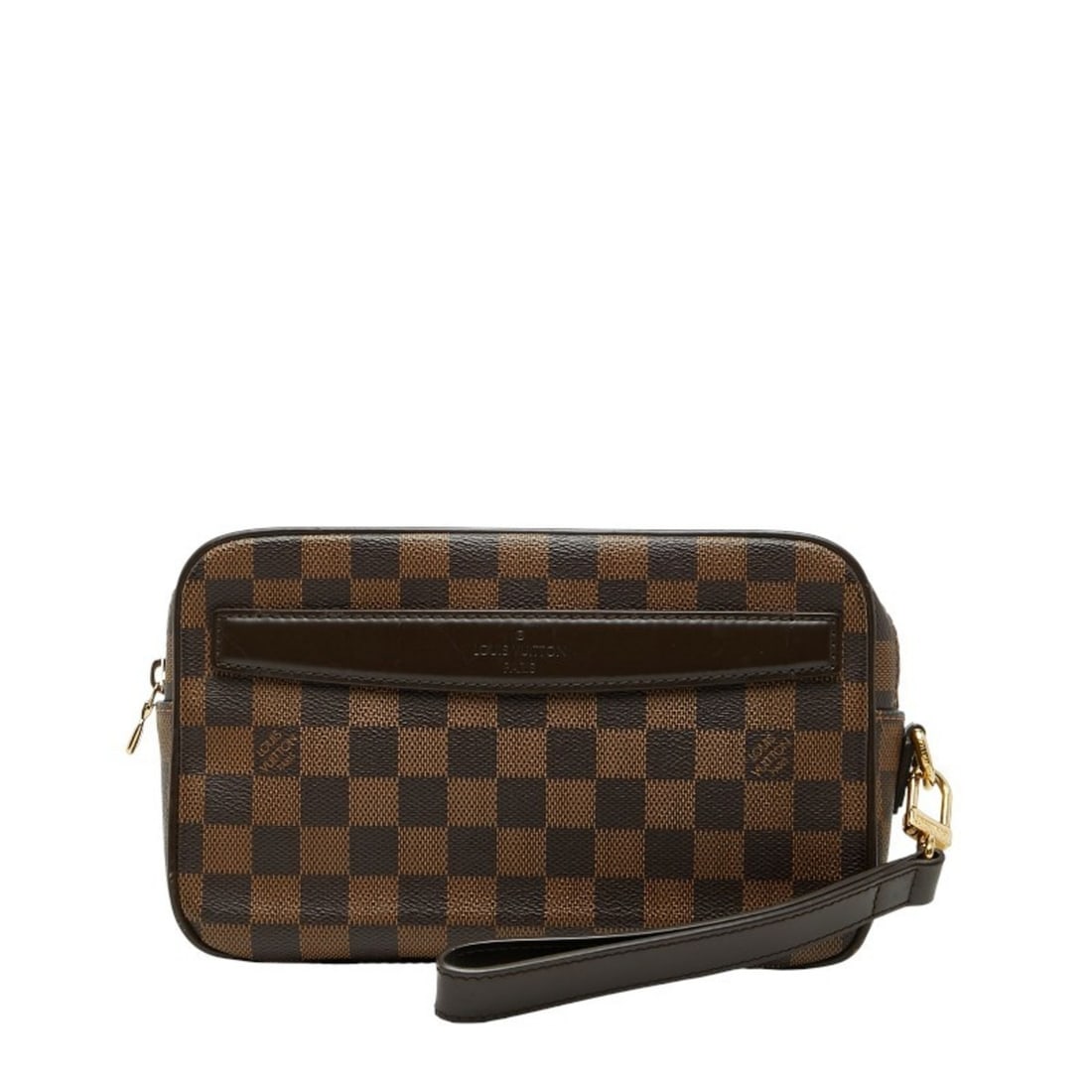 Louis Vuitton Damier Pochette Saint Paul Second Bag/Clutch Bag N41219 Brown Leather Women's LOUIS: --- Catalog ---Category: SizeSize (HxWxD): 14.5cm x 23cm x 6.5cm / 5.7'' x 9.05'' x 2.55''Category: DesignType: Clutch bag, PochetteColor: Brown, Damier CanvasGender: WomenMaterial: PVC , Leather Cate