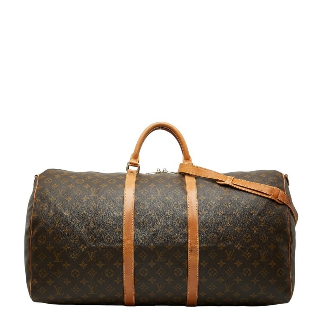 Louis Vuitton Monogram Keepall Bandouliere 60 Boston/Shoulder Bag, 2-Way, M41412, Brown Leather, (1 of 12)