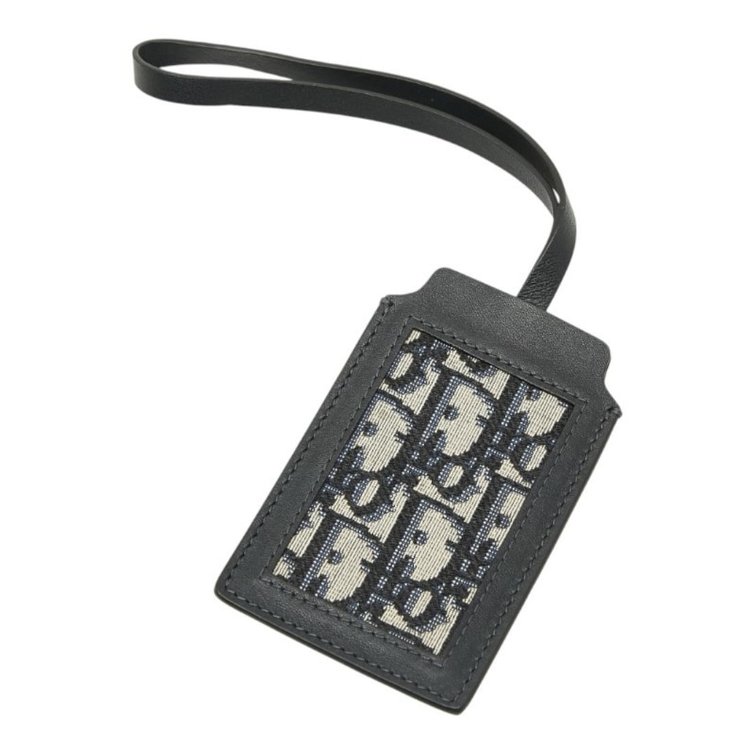 Christian Dior Dior Oblique Trotter Name Tag Pass Case, Navy and Beige Leather Canvas, Women's,: --- Catalog ---Category: SizeSize (HxWxD): 11cm x 7cm / 4.33'' x 2.75''Category: DesignType: Name tagColor: BlackGender: WomenMaterial: LeatherCategory: GeneralBrand: Christian Dior--- Item List ---Se