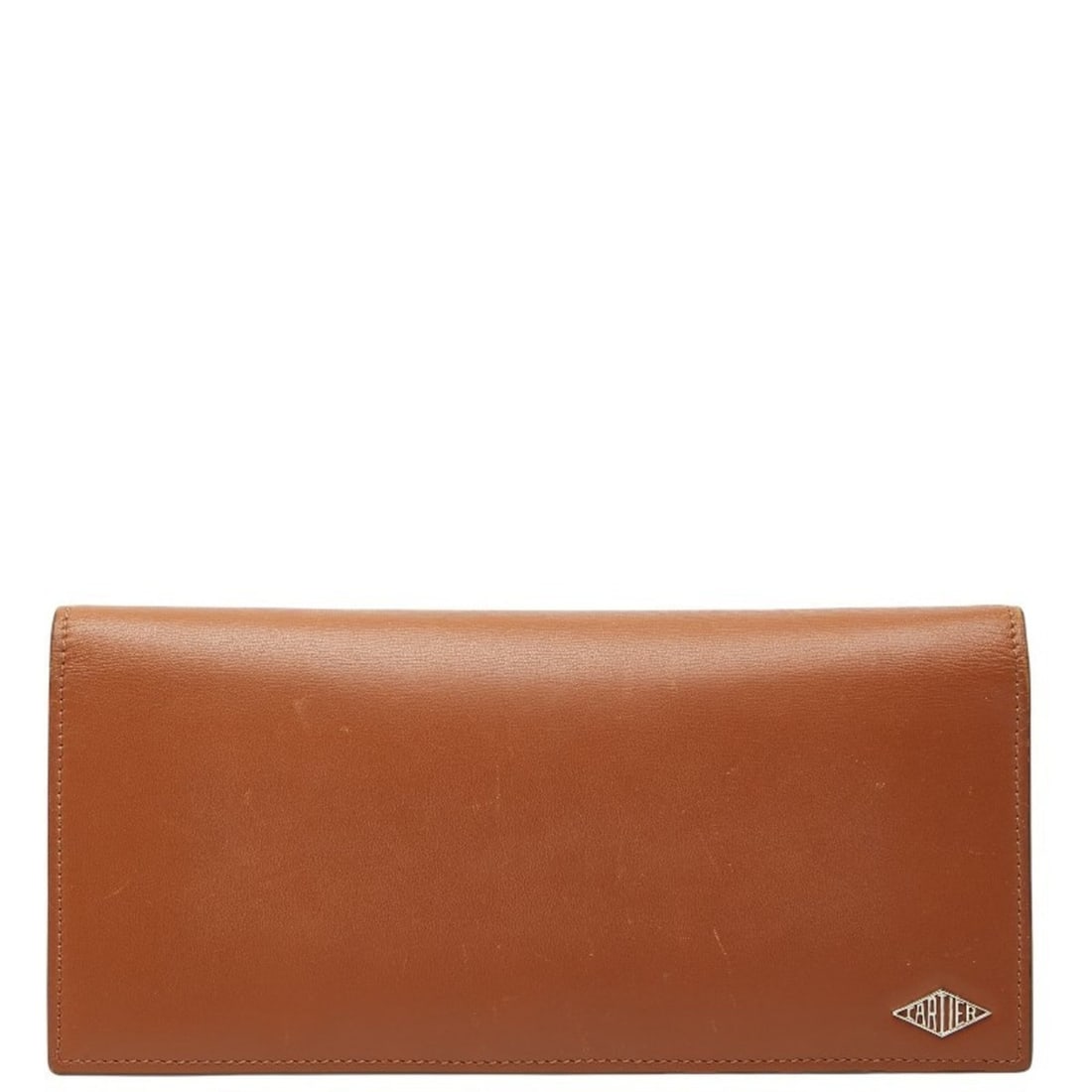 Cartier long wallet, brown leather, women's (1 of 10)
