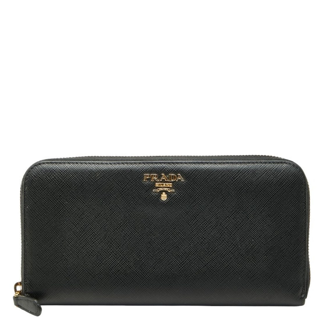 Prada Women's Round Zip Long Wallet 1ML506 Black Saffiano Leather: --- Catalog ---Category: SizeSize (HxWxD): 10.5cm x 20cm x 2.3cm / 4.13'' x 7.87'' x 0.9''Category: DesignType: Coin purse/coin caseColor: BlackGender: WomenMaterial: Saffiano Category: GeneralMPN: