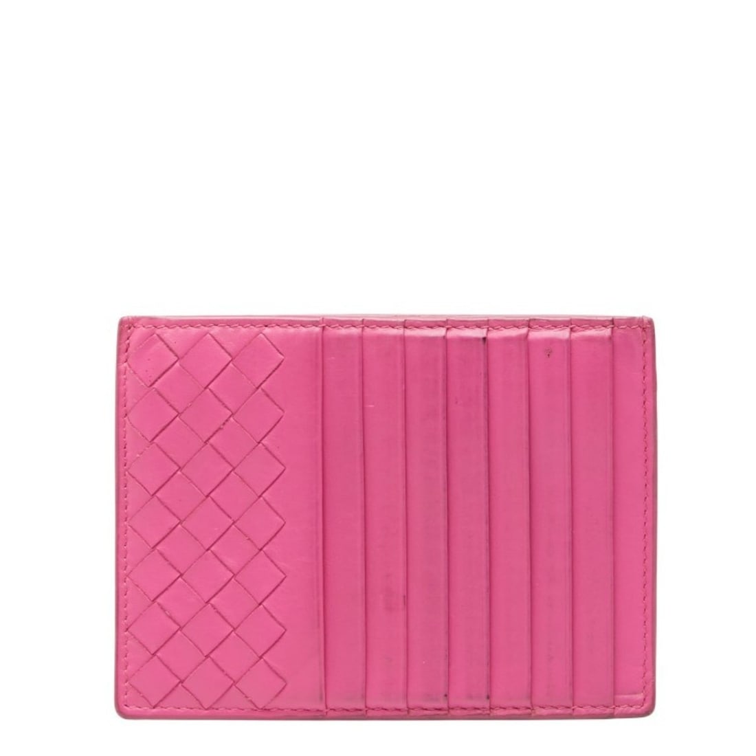 Bottega Veneta Intrecciato Business Card Case, Wallet, Coin Pink Leather, Women's BOTTEGAVENETA: --- Catalog ---Category: DesignType: Business card caseColor: PinkGender: WomenMaterial: Intrecciato Category: GeneralBrand: Bottega VenetaCategory: Physical PropertiesSize (HxWxD): 9.5cm x 13cm x 3mm