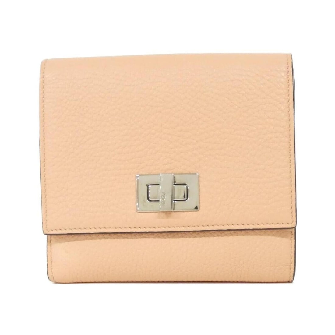 Fendi Peekaboo 8M0438 A91B Wallet: --- Catalog ---Category: SizeSize (HxWxD): 11cm x 12cm x 3cm / 4.33'' x 4.72'' x 1.18''Category: DesignType: Wallet (bi-fold)Color: Baby pinkGender: WomenMaterial: Leather Leather/Fur Type: CalfskinCa