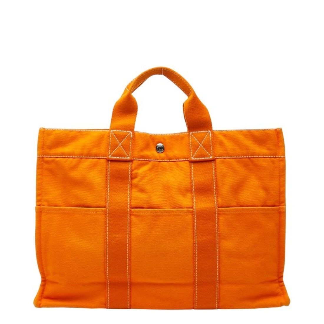 Hermès Deauville MM Tote Bag Orange Canvas Women's HERMES (1 of 12)