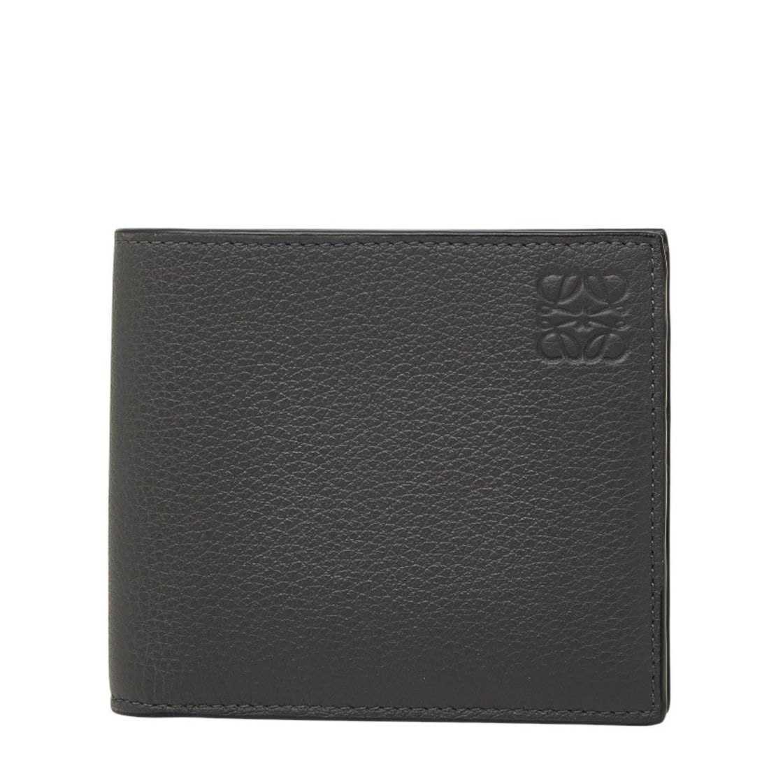 LOEWE Anagram Bifold Wallet Gray Leather Women's (1 of 10)