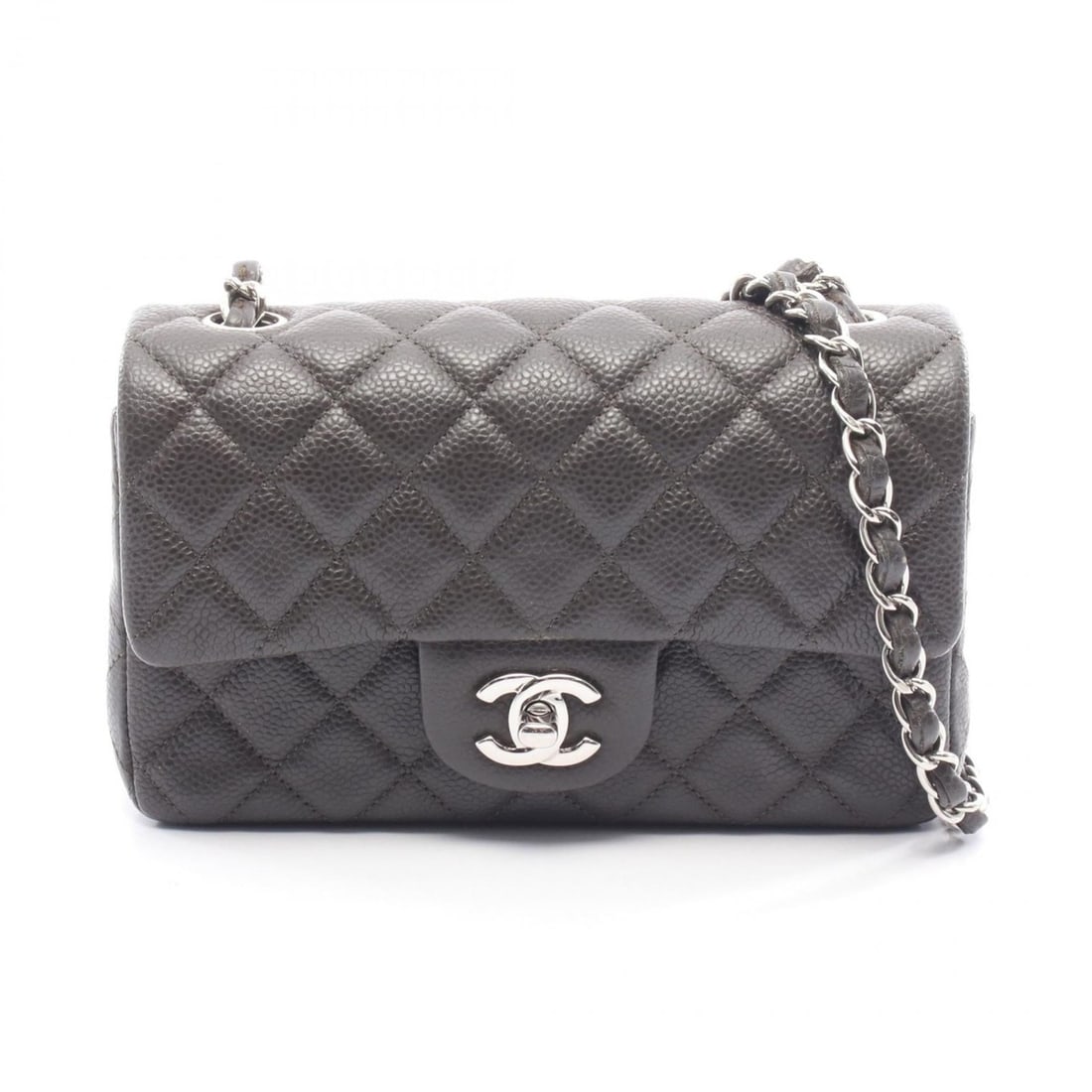CHANEL Mini Matelasse 20 Shoulder Bag in Grained Calfskin Leather, Gray, Women's, A65050: --- Catalog ---Category: SizeSize (HxWxD): 12cm x 20cm x 6.5cm / 4.72'' x 7.87'' x 2.55''Category: DesignType: Shoulder bagColor: GrayGender: WomenMaterial: Leather Hardware Color: SilverCategory: Gen