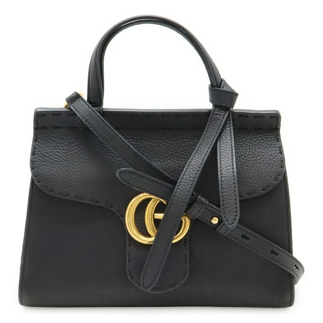 GUCCI GG Marmont Small Bag, Handbag/Shoulder Leather, Black, 442622 (1 of 11)