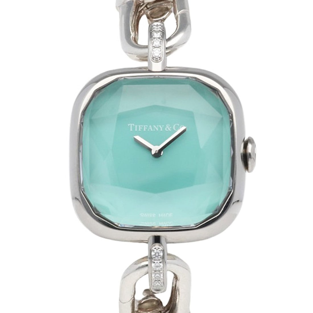 Tiffany & Co. HardWear Watch, Stainless Steel Watch 73331277, Quartz Movement, Refinished,: --- Catalog ---Category: SizeWrist Size: 15cm / 5.9''Case Diameter: 23.5mm / 0.93''Category: DesignType: WristwatchGender: WomenColor (Dial): BlueMaterial (Band): Stainless steelMaterial (Case): Stain