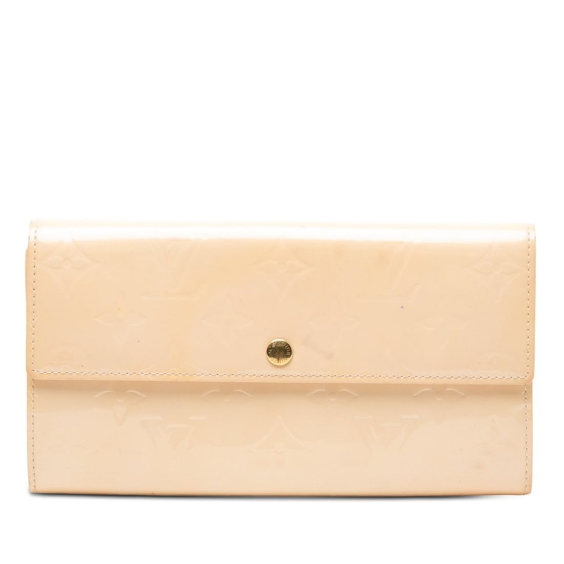 Louis Vuitton Monogram Vernis Portefeuille Sarah Long Wallet M91522 Rose Florentine Patent Leather (1 of 14)