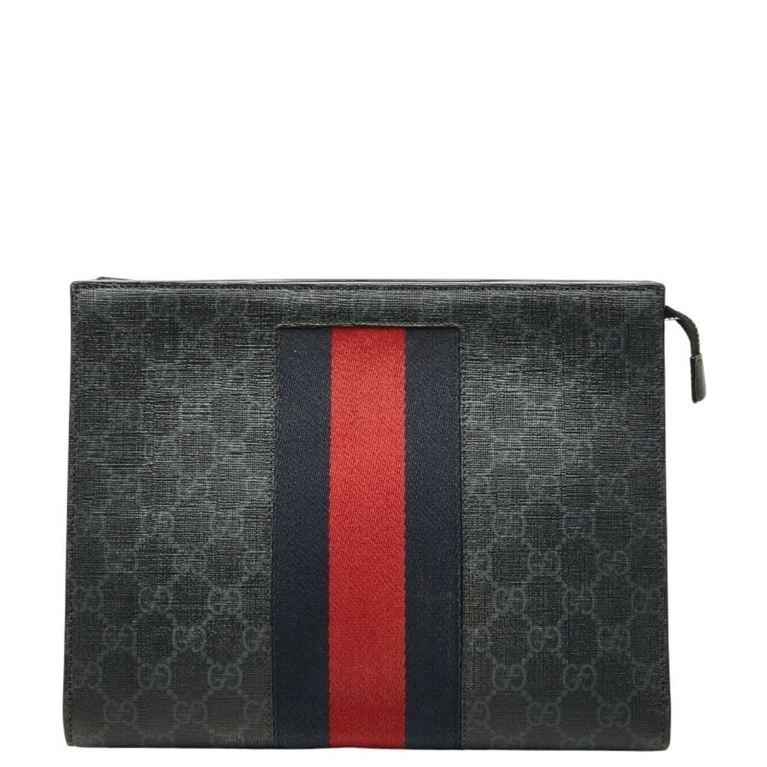 Gucci GG Supreme Sherry Line Clutch Bag 475316 Black Men's GUCCI: --- Catalog ---Category: SizeSize (HxWxD): 20cm x 26cm x 5cm / 7.87'' x 10.23'' x 1.96''Category: DesignType: Clutch bagColor: BlackGender: MenMaterial: PVC Category: GeneralMPN: 475316Brand: Gucci---