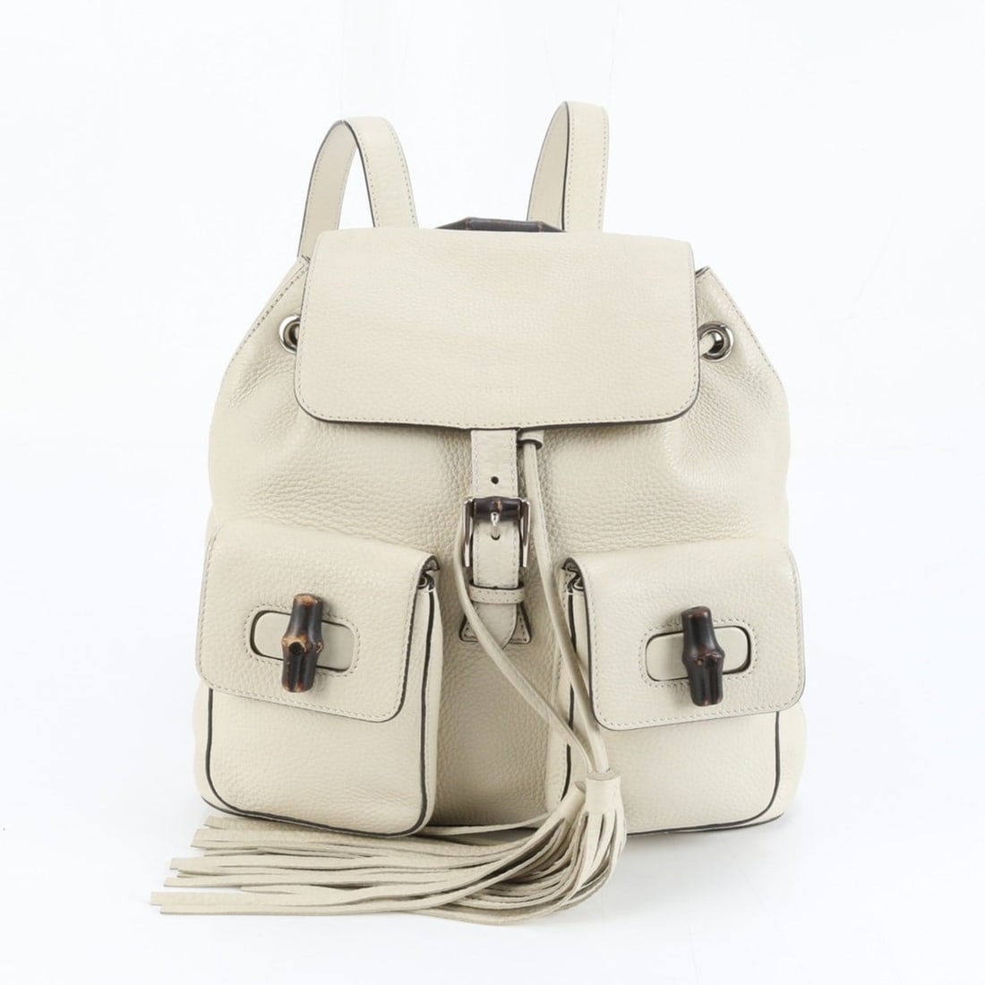 Gucci Bamboo 370833 Leather Backpack Shoulder Bag for Women (1 of 10)