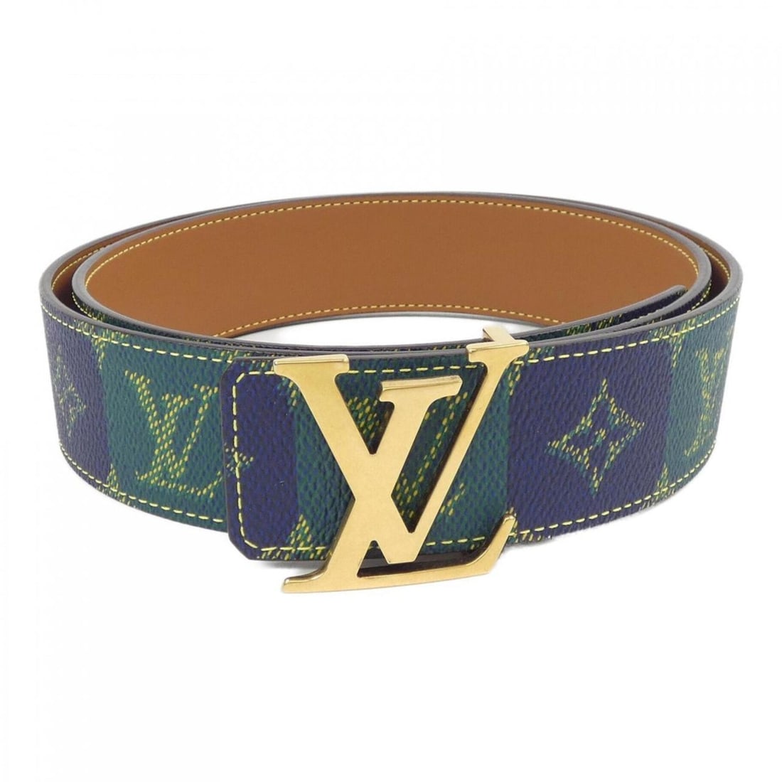 Louis Vuitton LV Initial College Monogram Heritage 40mm Reversible Belt M4331 (1 of 12)