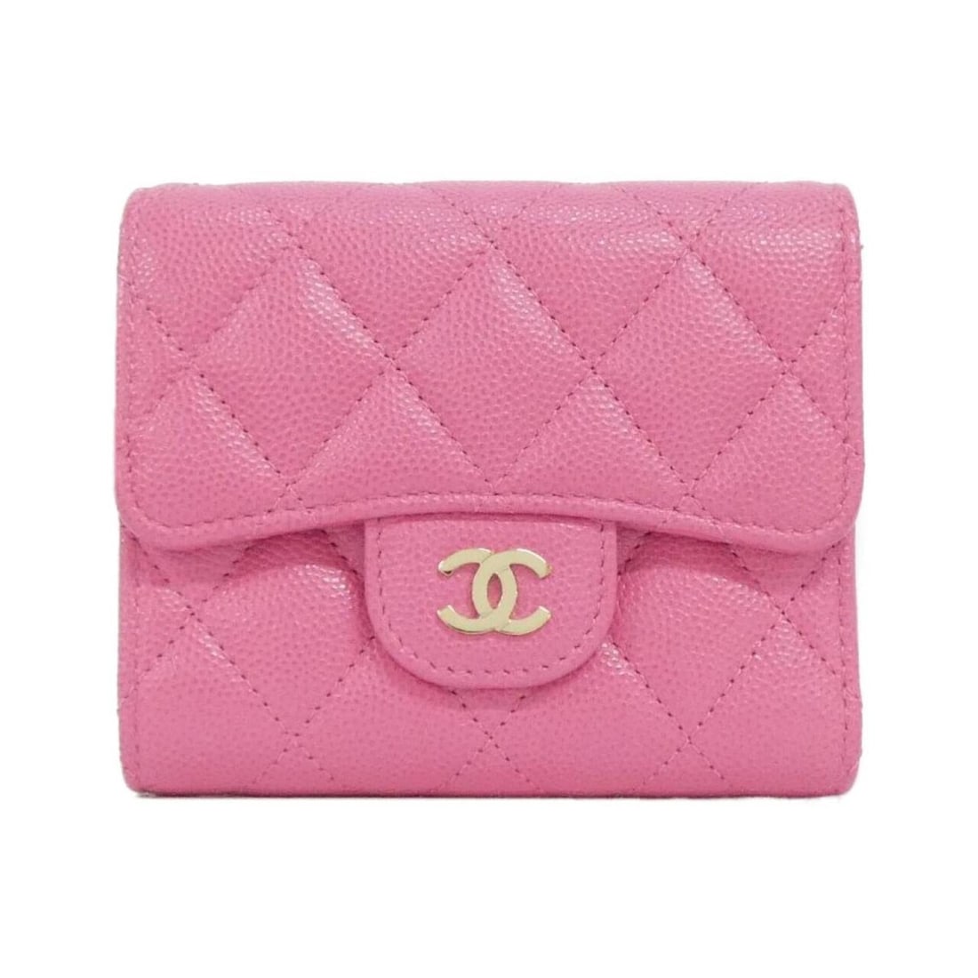 Chanel Timeless Classic Line AP0229 Wallet: --- Catalog ---Category: SizeSize (HxWxD): 9cm x 11cm x 3cm / 3.54'' x 4.33'' x 1.18''Category: DesignType: Wallet (bi-fold)Color: PinkGender: WomenMaterial: Grained Calfskin Category: GeneralMPN: AP0