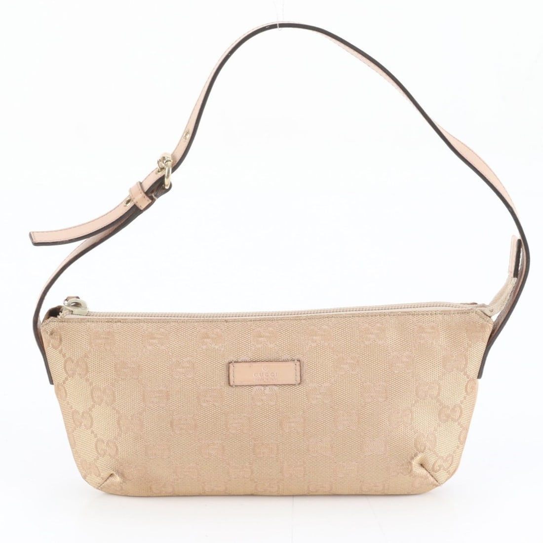 Gucci GG Canvas Accessory Pouch Beige 190393 Leather Shoulder Bag for Women (1 of 18)