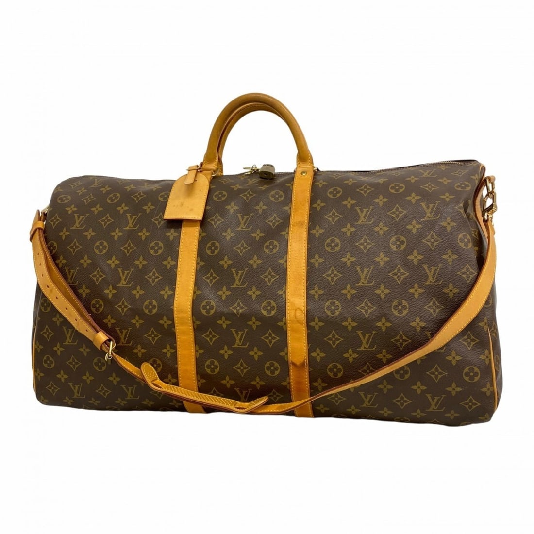 Louis Vuitton Monogram Keepall Bandouliere 60 Boston Bag M41412 Brown Men's/Women's P2092594 (1 of 17)