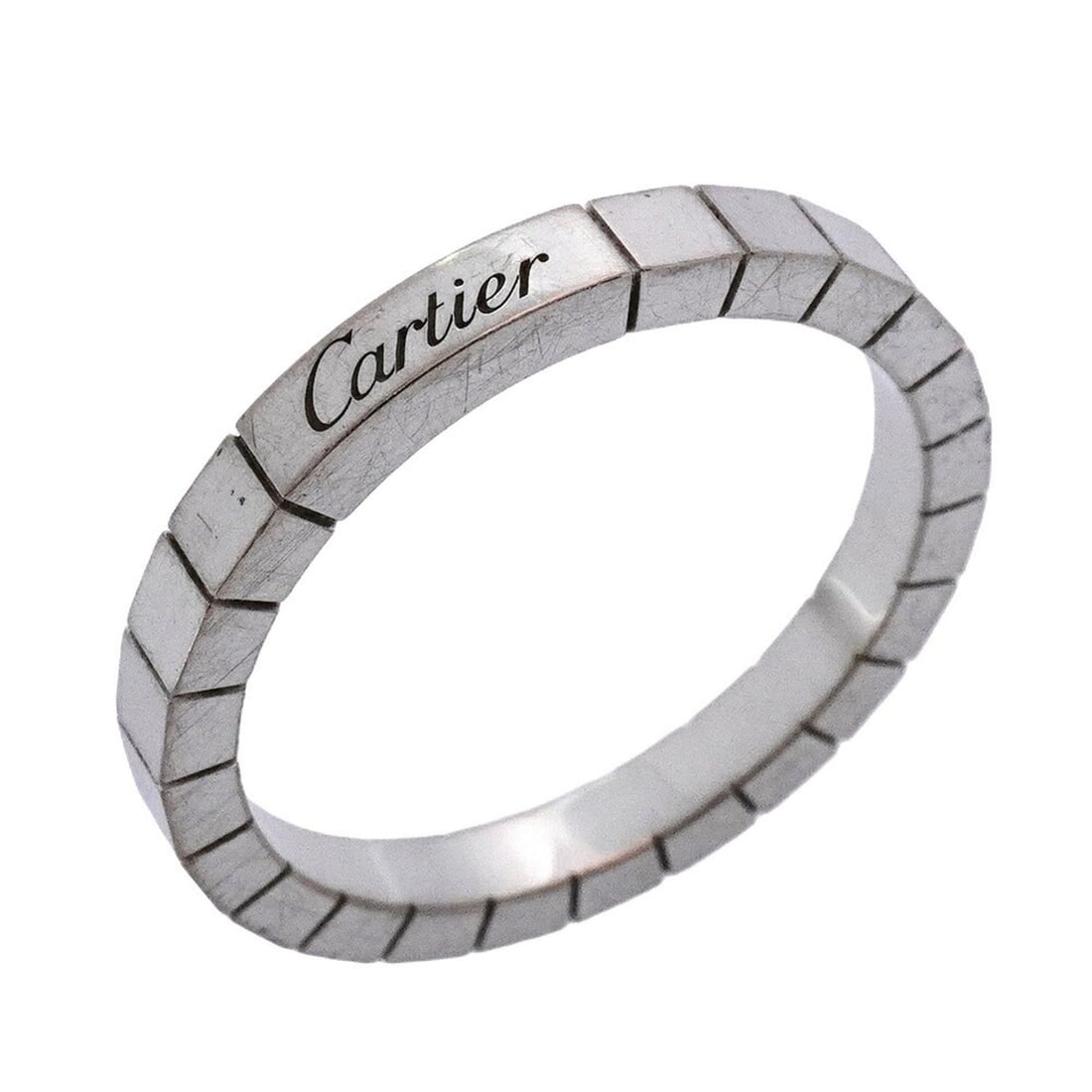 Cartier Lanier Ring, 18K White Gold, #65, Men's, P2051557: --- Catalog ---Category: SizeUS Size: 12Brand Size: 65Category: DesignType: Band ringGender: MenMaterial: White gold (18K)Category: GeneralBrand: Cartier--- Item List ---Section: ConditionRanking: Ran