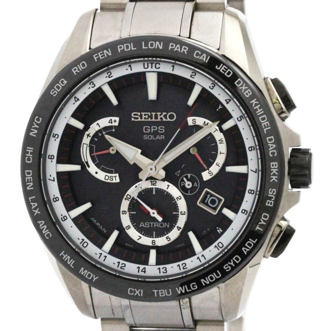 SEIKO Astron Ceramic Steel Radio Wave Control Solar Mens Watch SBXB051(8X53-0AD0) (1 of 17)