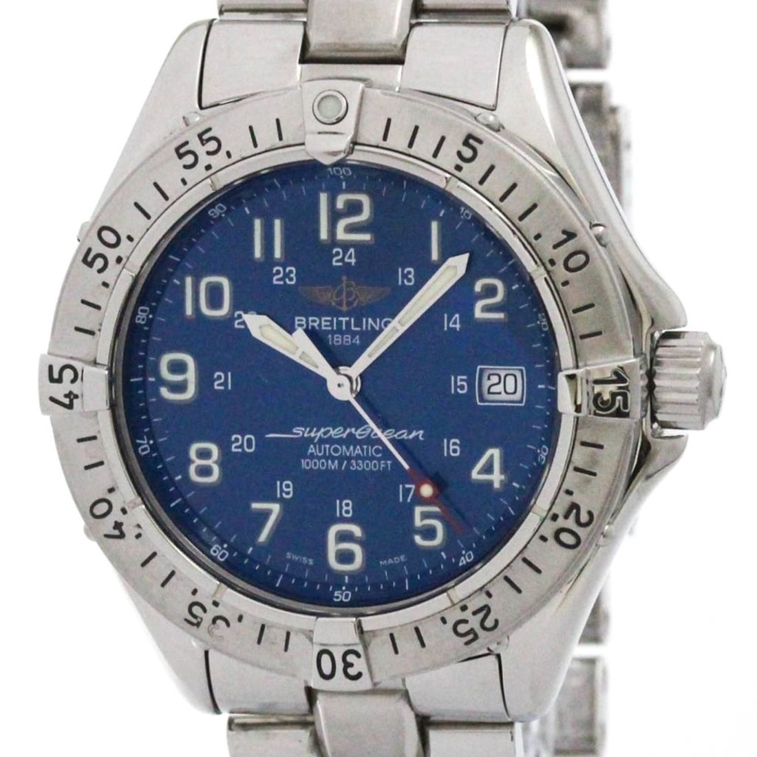 BREITLING Super Ocean Steel Automatic Mens Watch A17340 Polished (1 of 10)