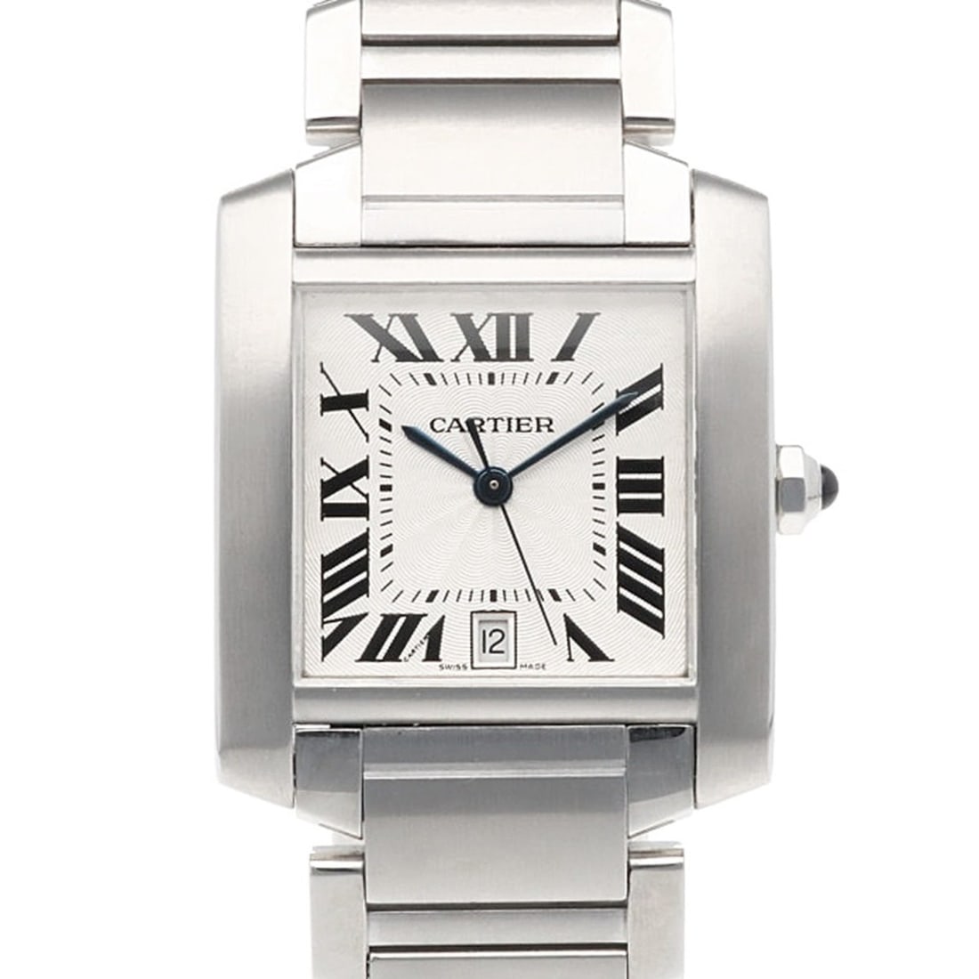 Cartier Tank Française LM Wristwatch, Stainless Steel, 2302, Automatic, Overhauled and Refinished,: --- Catalog ---Category: SizeWrist Size: 16.5cm / 6.49''Case Diameter: 28mm / 1.1''Category: DesignType: WristwatchGender: Men,WomenColor (Dial): WhiteMaterial (Band): Stainless steelMaterial (Case):