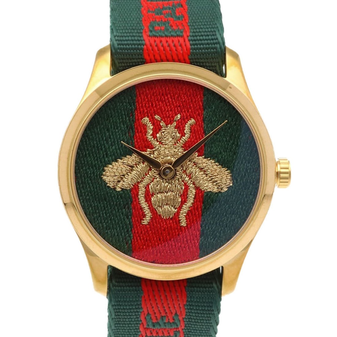 Gucci G-Timeless Watch, Stainless Steel, YA126487A (126.4), Quartz, Men's, Pre-Owned: --- Catalog ---Category: SizeWrist Size: 13.5cm - 18.5cm / 5.31'' - 7.28''Case Diameter: 38mm / 1.5''Category: DesignGender: Men,WomenMaterial (Case): Gold plated, Stainless steelCategory: GeneralMPN: