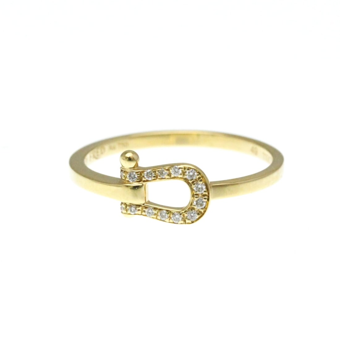 Fred Force 10 Mini Diamond Ring Yellow Gold (18K) Fashion Diamond Band Ring Gold (1 of 10)