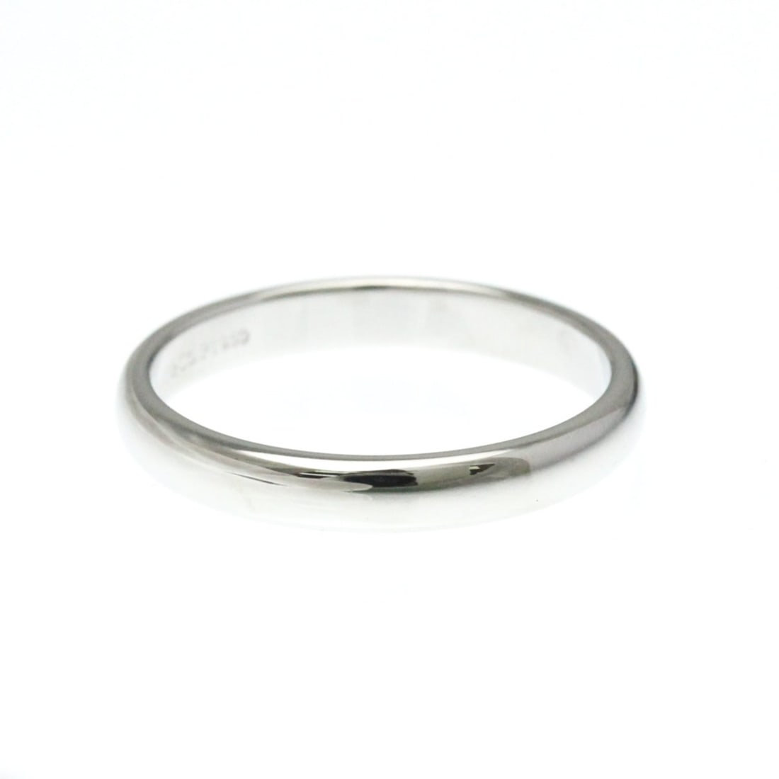 Tiffany Wedding Ring Platinum Fashion No Stone Band Ring Silver (1 of 15)