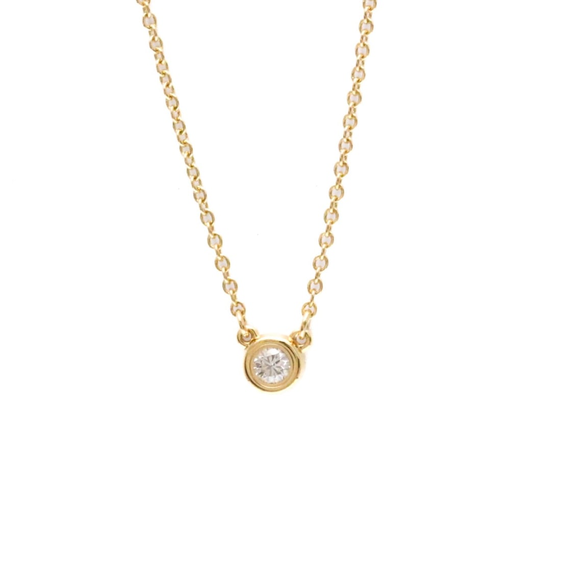 Tiffany Diamonds By The Yard Pink Gold (18K) Diamond Men,Women Fashion Pendant Necklace (Pink Gold) (1 of 15)