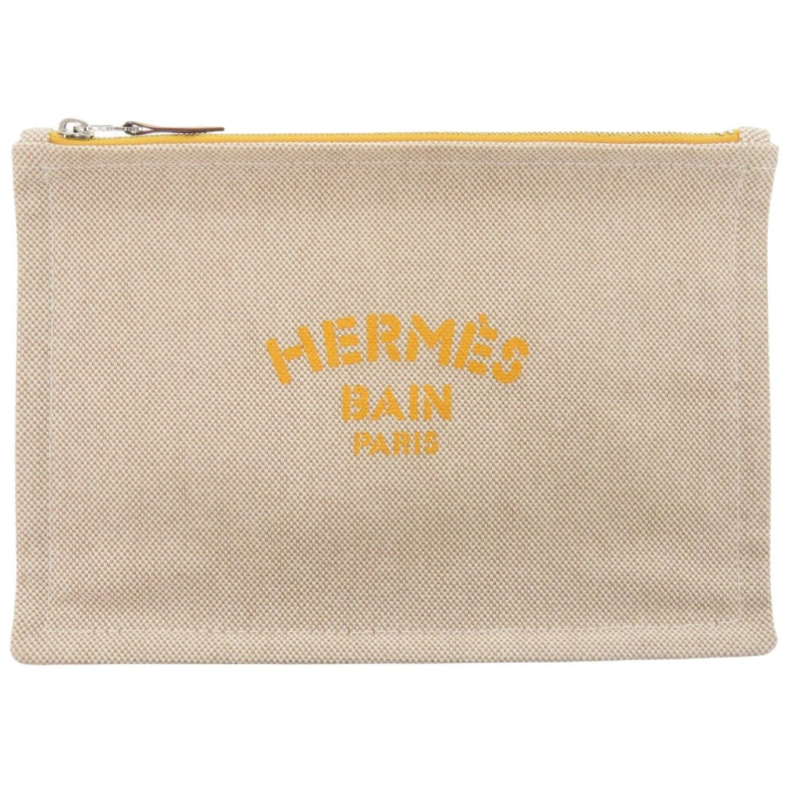 Hermes Like new Hermès New Yachting PM cotton beige pouch 0158 (1 of 10)