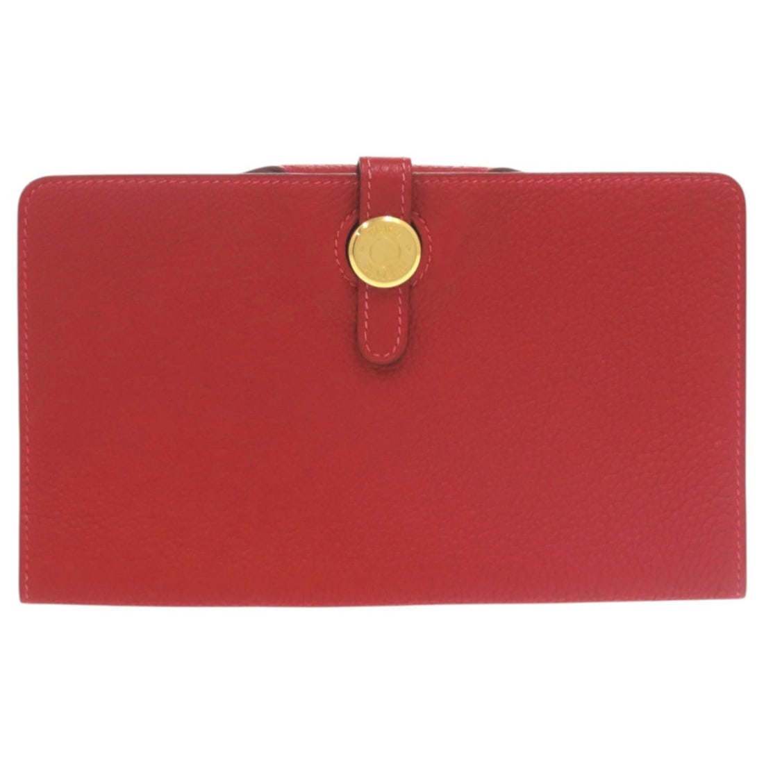 Excellent condition Hermes Dogon MM Togo red long wallet 0026 (1 of 11)