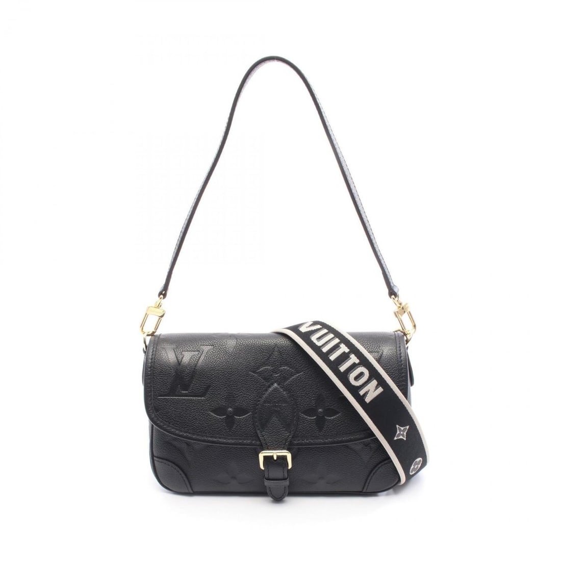 Louis Vuitton Diane handbag in Monogram Empreinte leather, black, M46386: --- Catalog ---Category: SizeSize (HxWxD): 16cm x 25cm x 10cm / 6.29'' x 9.84'' x 3.93''Category: DesignType: HandbagColor: Black, NoirGender: WomenMaterial: Monogram Empreinte Category: GeneralMPN: M