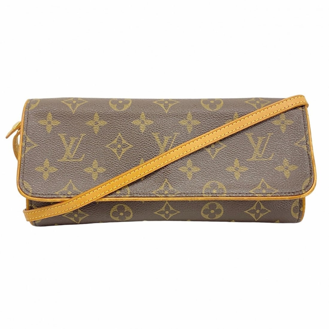 Louis Vuitton Monogram Pochette Twin GM Shoulder Bag M51852 Brown Women's (1 of 13)
