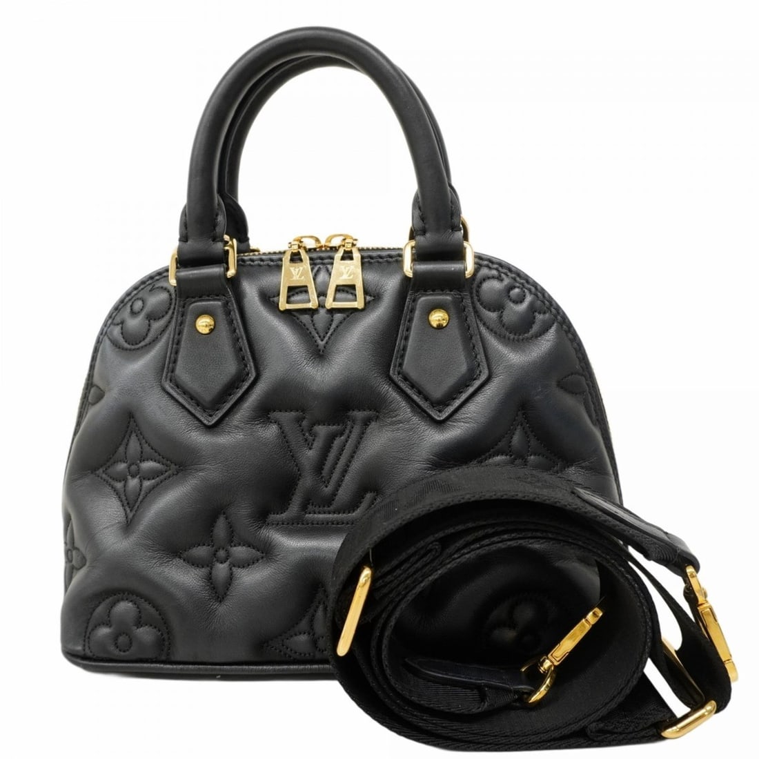 Louis Vuitton Bubblegram Alma Soft BB Handbag M59793 Noir 2-Way Bag for Women P2079674 (1 of 11)